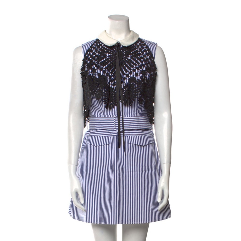 Self-Portrait Striped Mini Dress